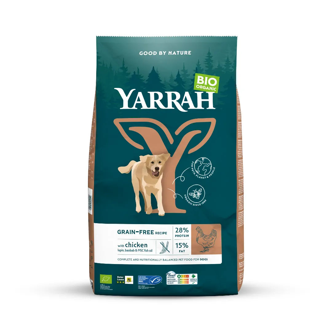 YARRAH - БИО КУЧЕШКА ХРАНА СУХА ПИЛЕ SENIOR - 10 кг